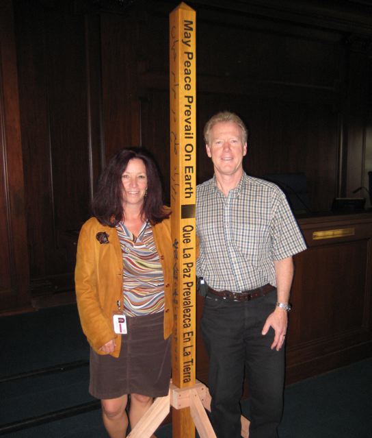 Ventura County Receives a Peace Pole-May 12, 2008