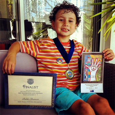 Pablo Chamon age 6 of Australia - Finalist.
