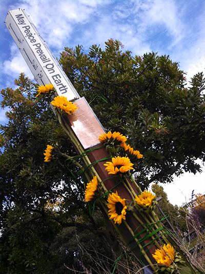 WomenRise-for-Global-Peace-bi-annual-Peace-Pole-Re-dedication-Ceremony,-Santa-Cruz,-California-USA