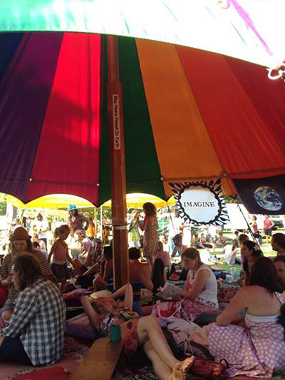 Peace-Pole-dedication-ceremony-around-the-Rainbow-Chai-Tent-at-the-Channon-Market-AUSTRALIA