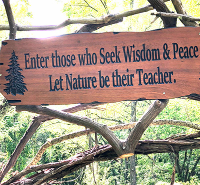 Wisdom Trail Blessing at the World Peace Sanctuary, Wassaic, NY -USA