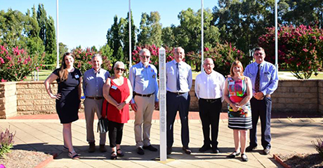 Rotary Peace Pole at Europa Park, Cowra, New South Wales – AUSTRALIA