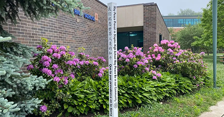 One More Peace Pole planted – Staples High School, Westport, Connecticut – USA