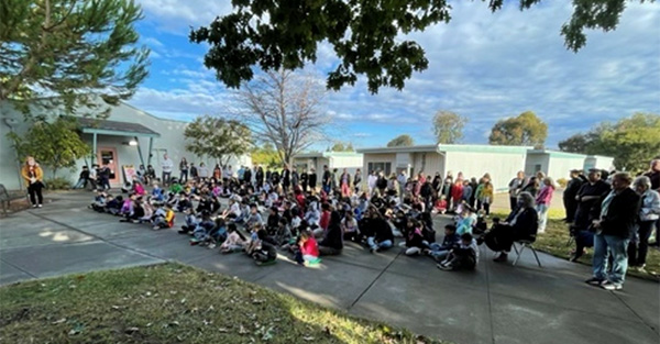 Albert F. Biella Elementary School-Sonoma County Peace Pole project, Sonoma, California-USA