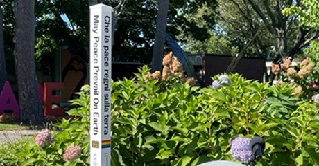 Post University unveiled its new Peace Pole, Waterbury, Connecticut – USA