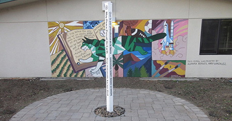 Calistoga High School plants Peace Pole in honor of the International Day of Peace, Santa Rosa, California – USA