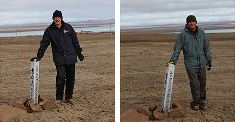 Peace Pole high in the Canadian Arctic – Isachsen Nanuavut, Canada