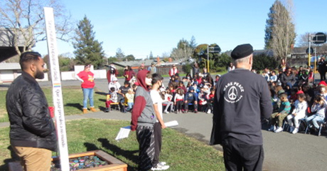 Brook Hill Elementary School Peace Pole Dedication Ceremony- Santa Rosa City School District-Sonoma, California -USA