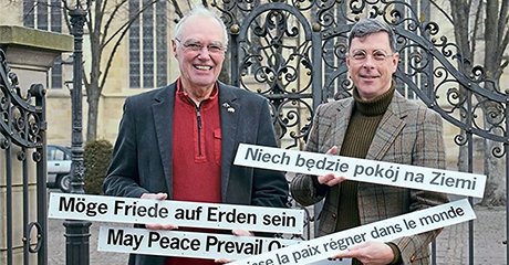 Peace Pole planting in Nottuln Friedenspfahleinweihung – Westfälische Nachrichten, GERMANY