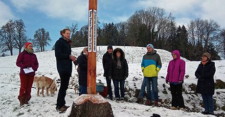 Peace Pole planted in Berchtersweiler – Germany