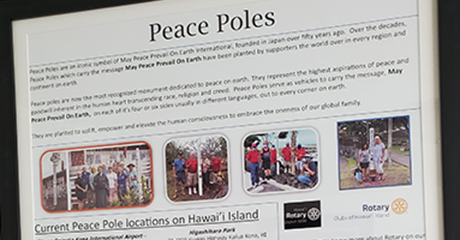Rotary Action Group for Peace – Peace Pole Project – USA