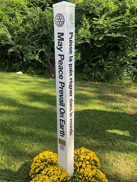 Encourage PEACE Install A Peace Pole Rotary District 7390 Encourage PEACE Install A Peace Pole Rotary District 7390