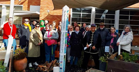 Prayers for peace, Barkly Square Peace Pole, London, England, USA