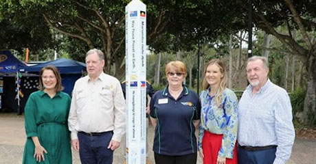 New Peace Pole monument unveiled in Ipswich, Queensland, Australia