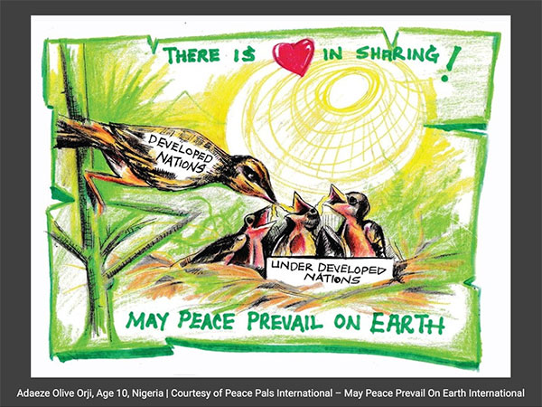 Adaeze Olive Orji, Age 10, Nigeria | Courtesy of Peace Pals International – May Peace Prevail On Earth International