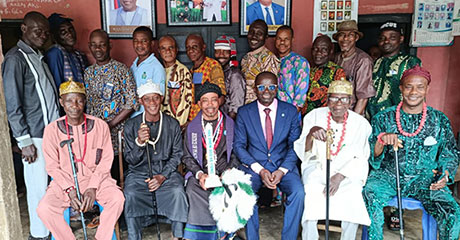 Nigeria’s 65th Independence Day 2025: Peace Pole Presented to a Traditional Ruler