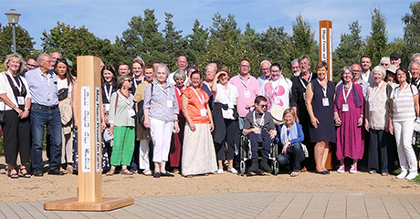 Peace Pole Planting and Otto Hertz Memorial, in Bad Düben, Germany
