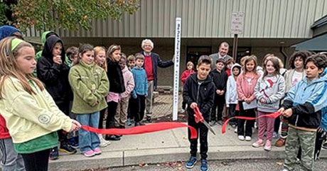 Peace Poles installed at Fox Chapel Area School District schools, Fox Chapel, Pennsylvania, USA