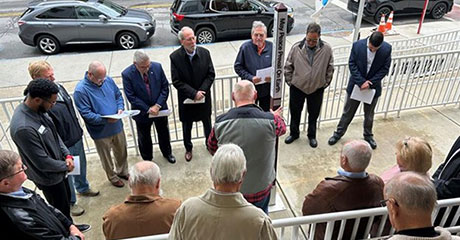 Peace Pole dedicated in memory of Boardman Kiwanis Club member, Ohio, USA