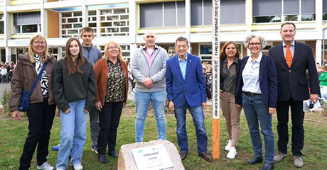 ASGSG celebrates the unveiling of the Peace Pole, Marl, Germany