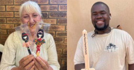 Origami Peace doll bookmarks bridge Song and Cultural Exchange with Zolani Youth Choir, South Africa