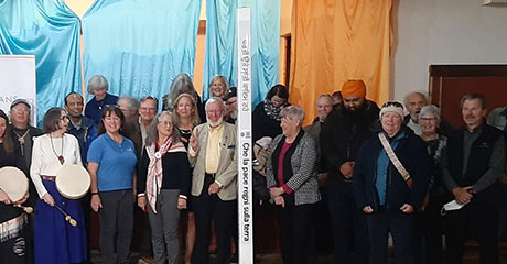 Peace Pole Dedication Ceremony at Sudbury Sikh Gurdwara-Sudbury, Canada