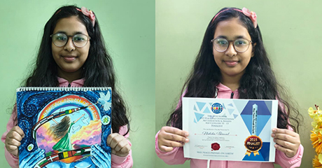 Nishika Tibrewal,  Peace Pals International Finalists 2025, Age 11, India