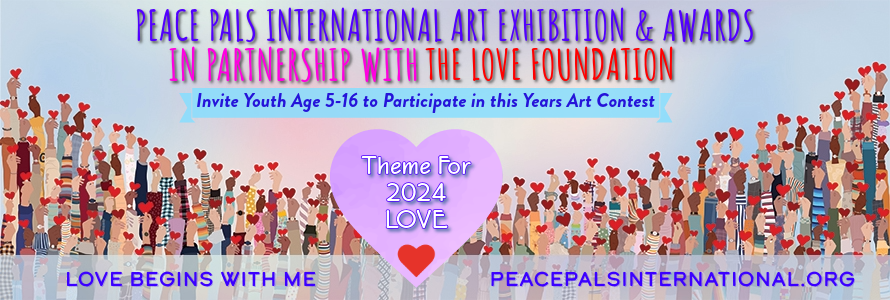 2024 Peace Pals International English Header