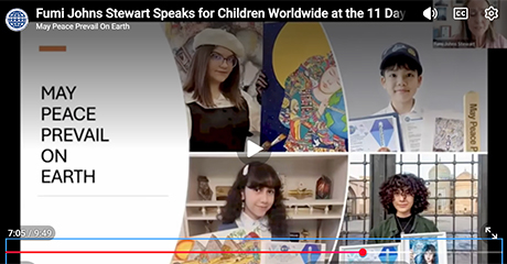 Fumi Johns Stewart Speaks for Young People Worldwide at Global Unity Summit.